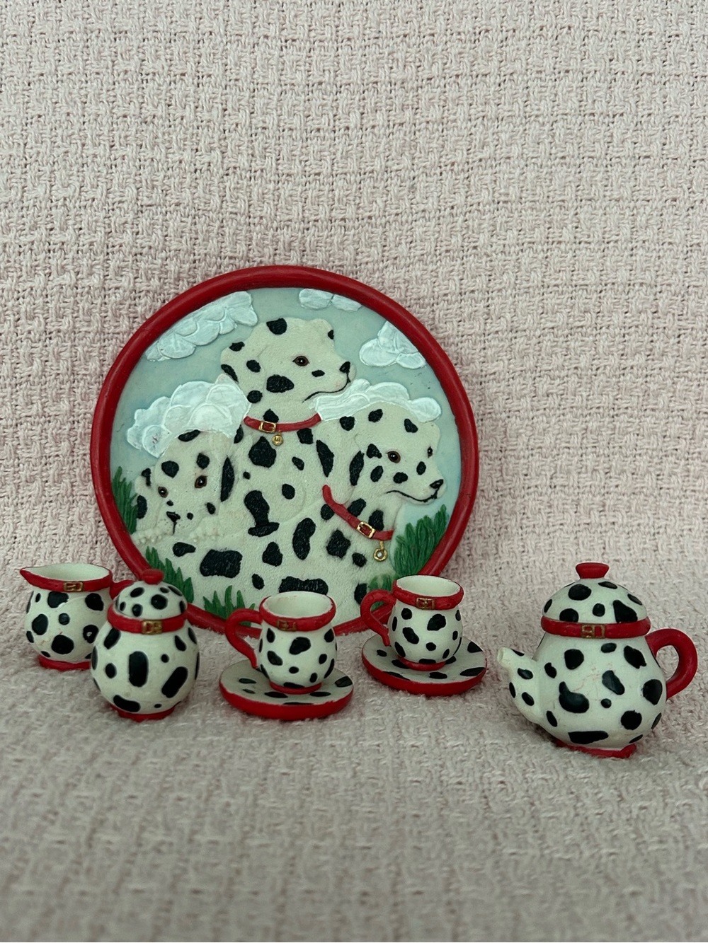 Dalmatian Miniature Tea Set